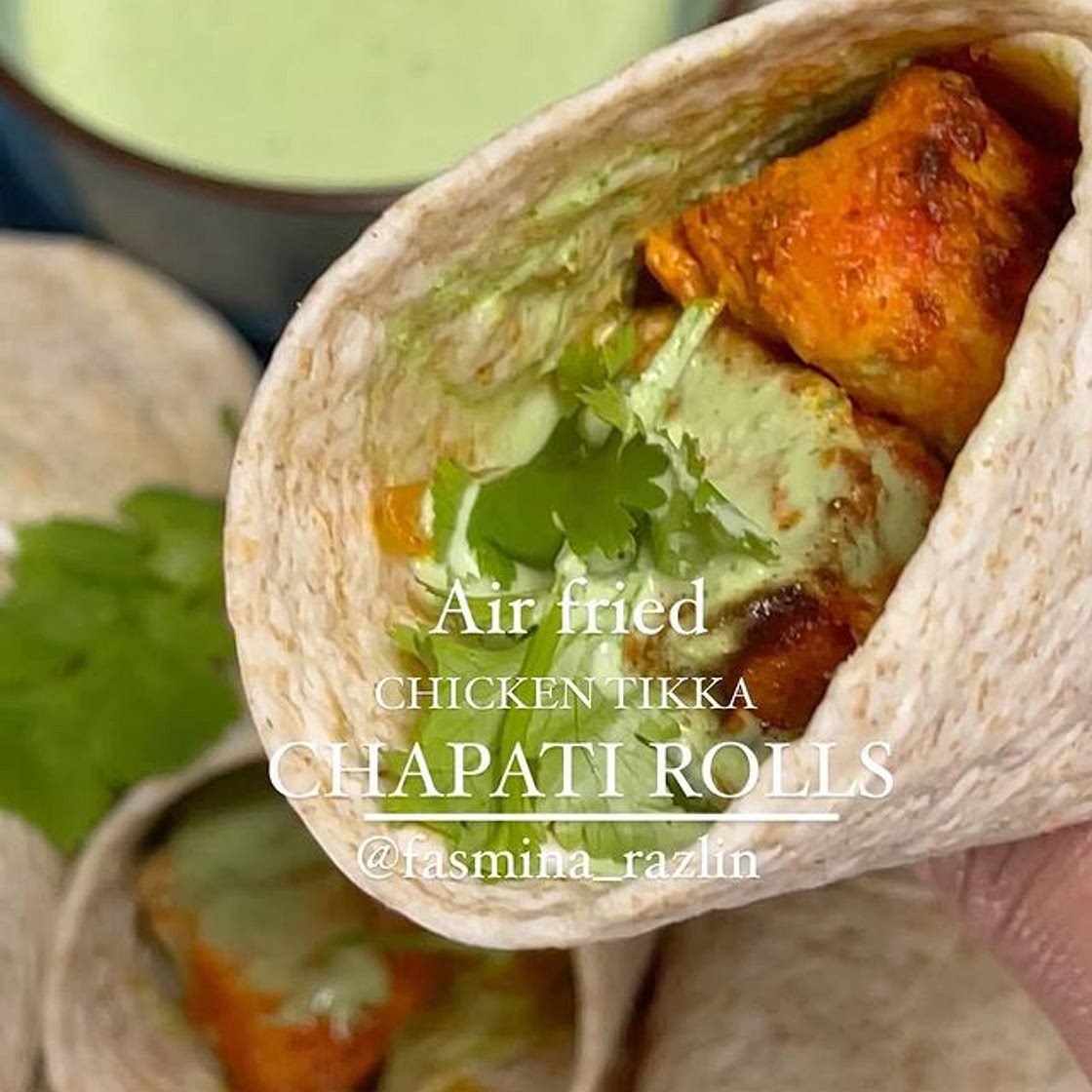 CHICKEN TIKKA CHAPPATHI ROLLS