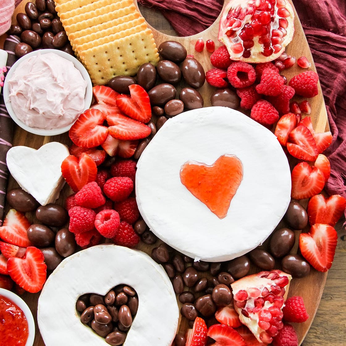 Valentine's Day Cheese Board