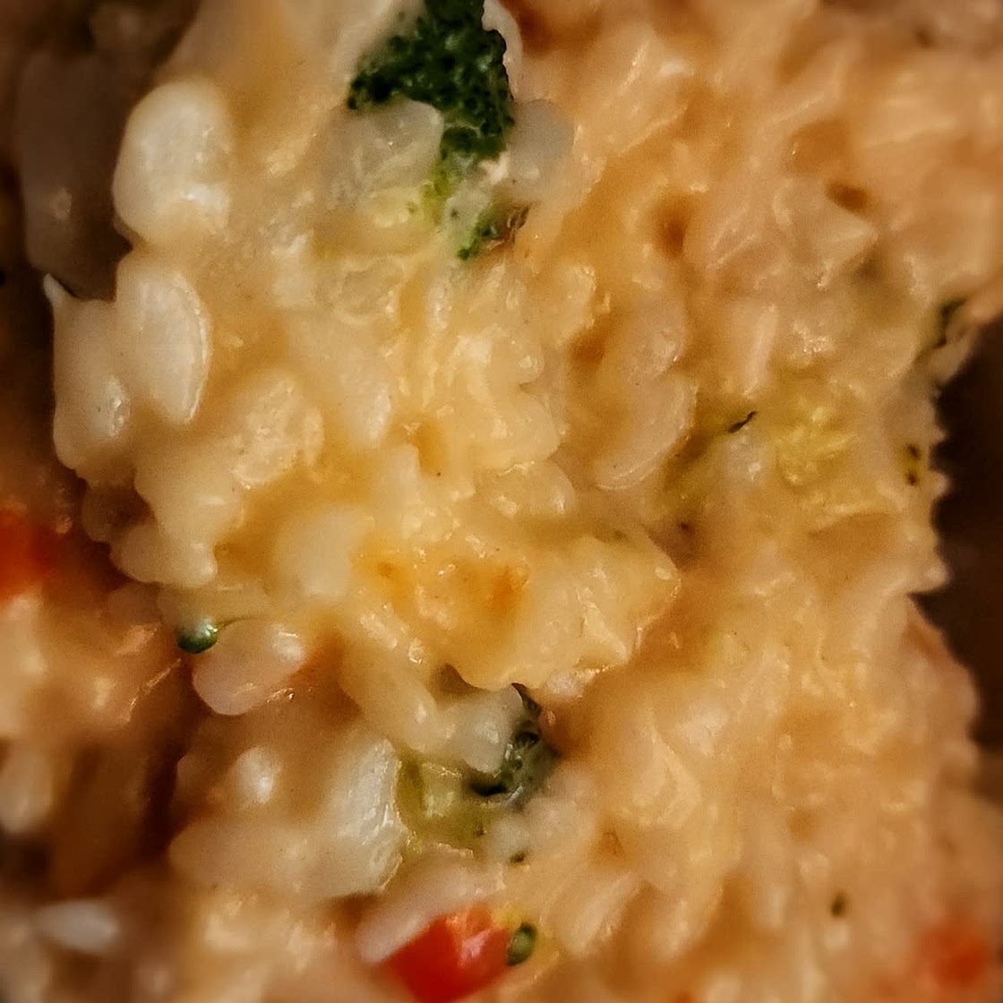 Pressure Cooker Cheddar Broccoli Risotto With Chicken