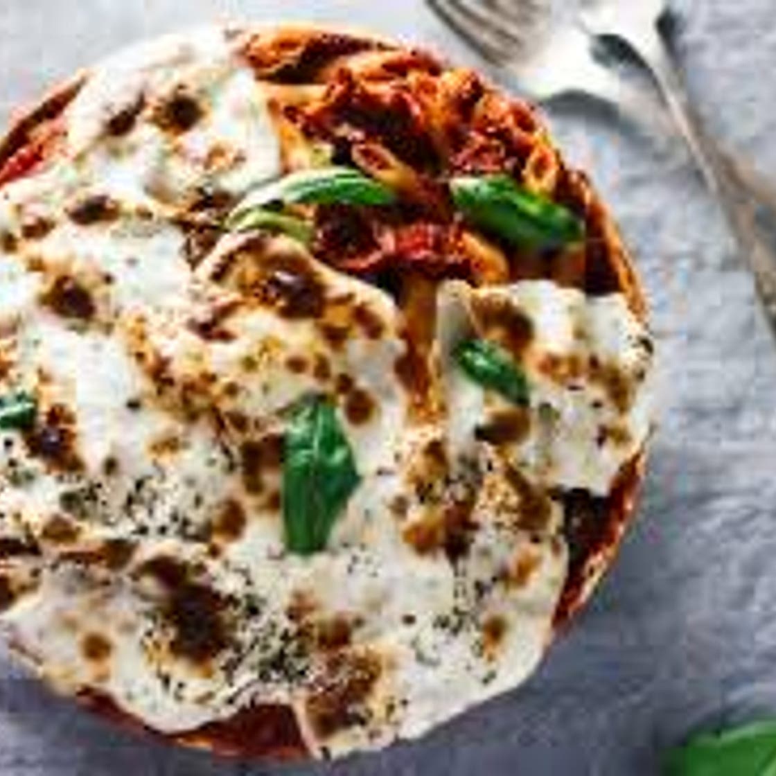 Mushroom & Spinach Pasta Bake