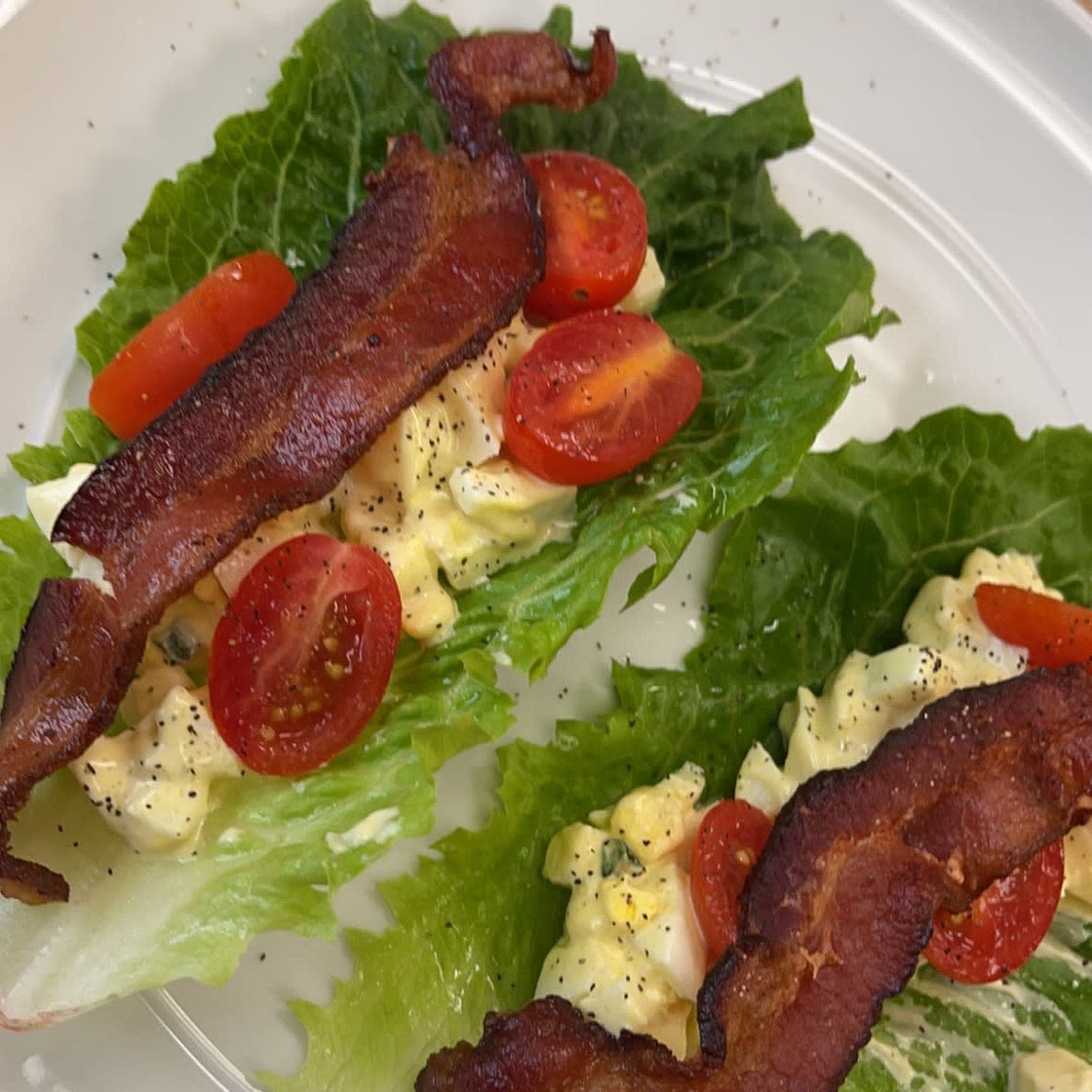 BLT Egg Salad Wraps