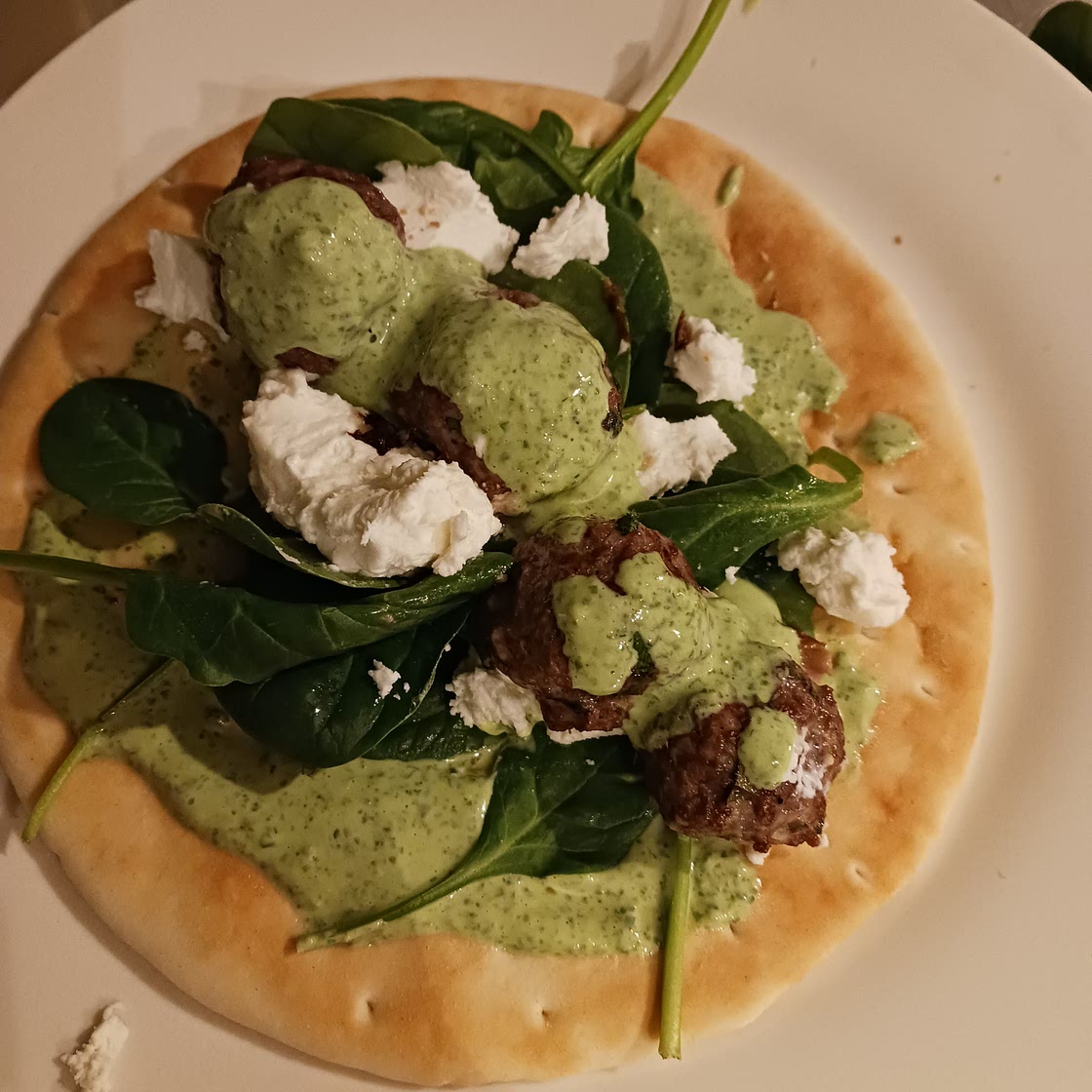 Lamb Meatballs with Green Goddess Sauce