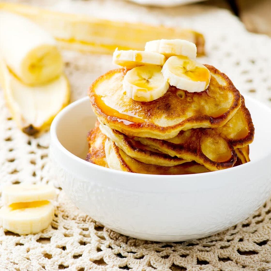 Easy Banana Protein Pancakes