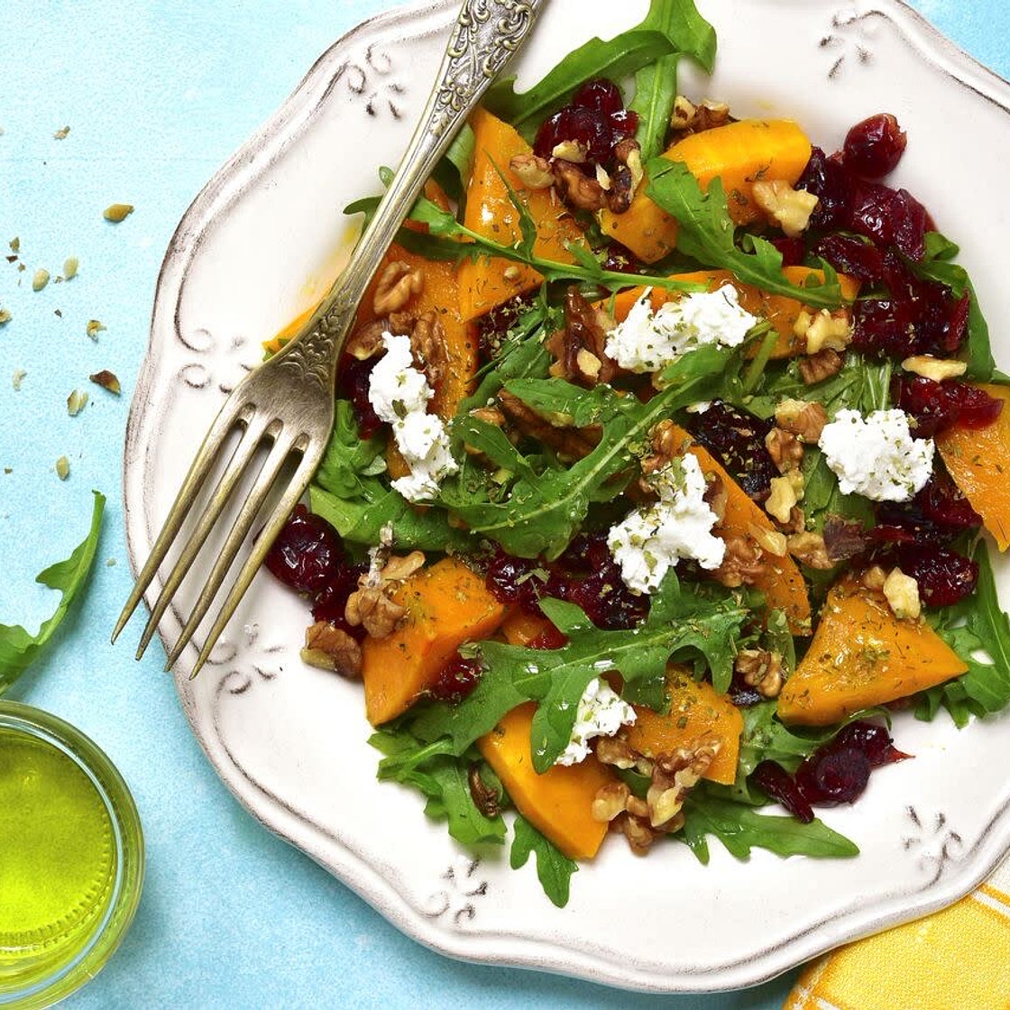 Farro, Squash & Cranberry Salad