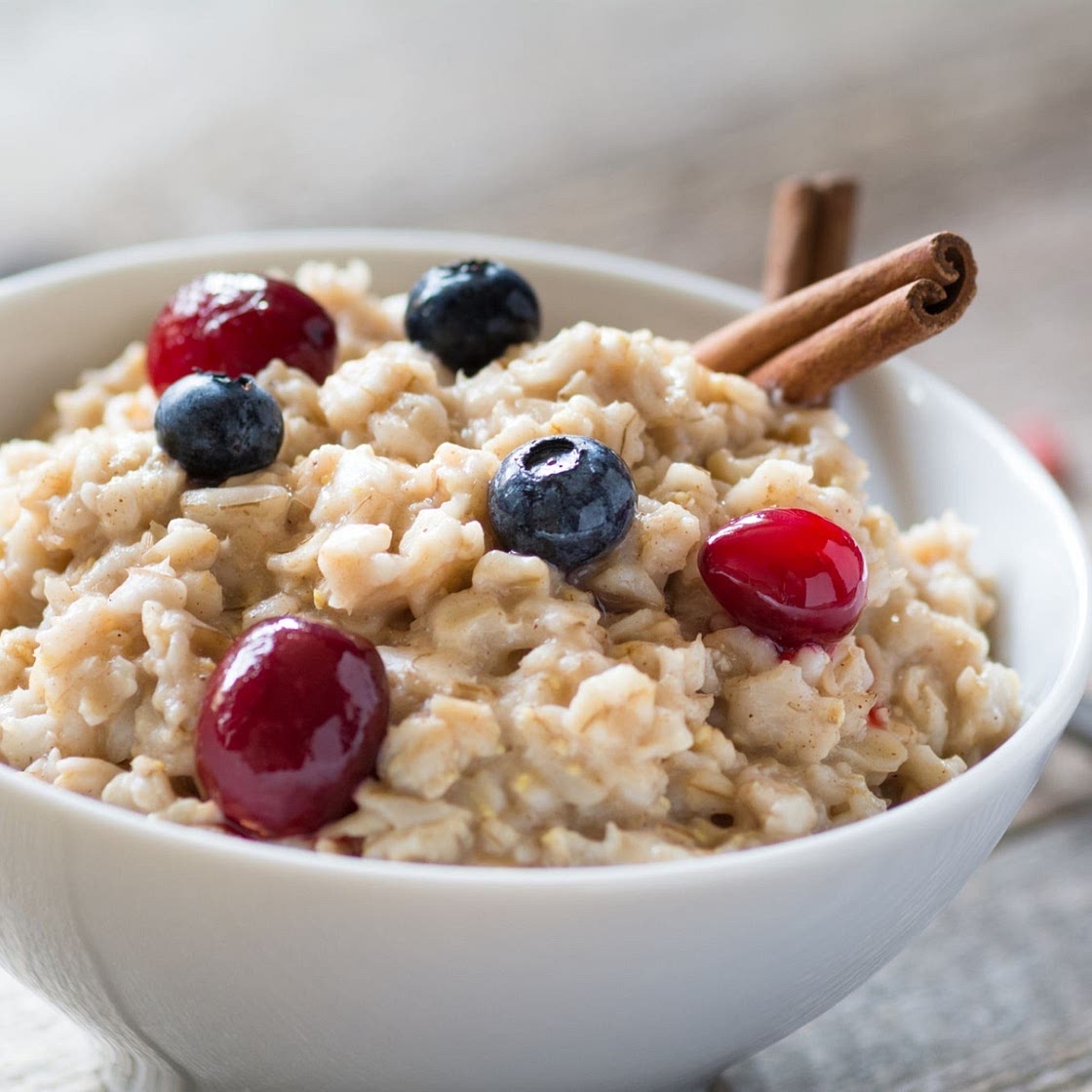 Overnight oats with fruit 🍎 