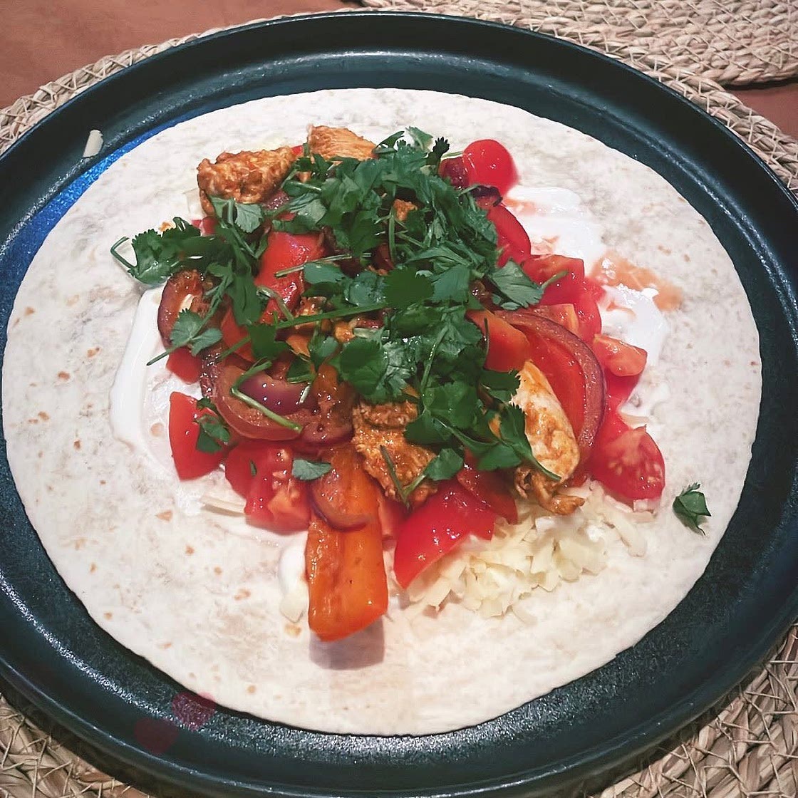 Easy chicken fajitas