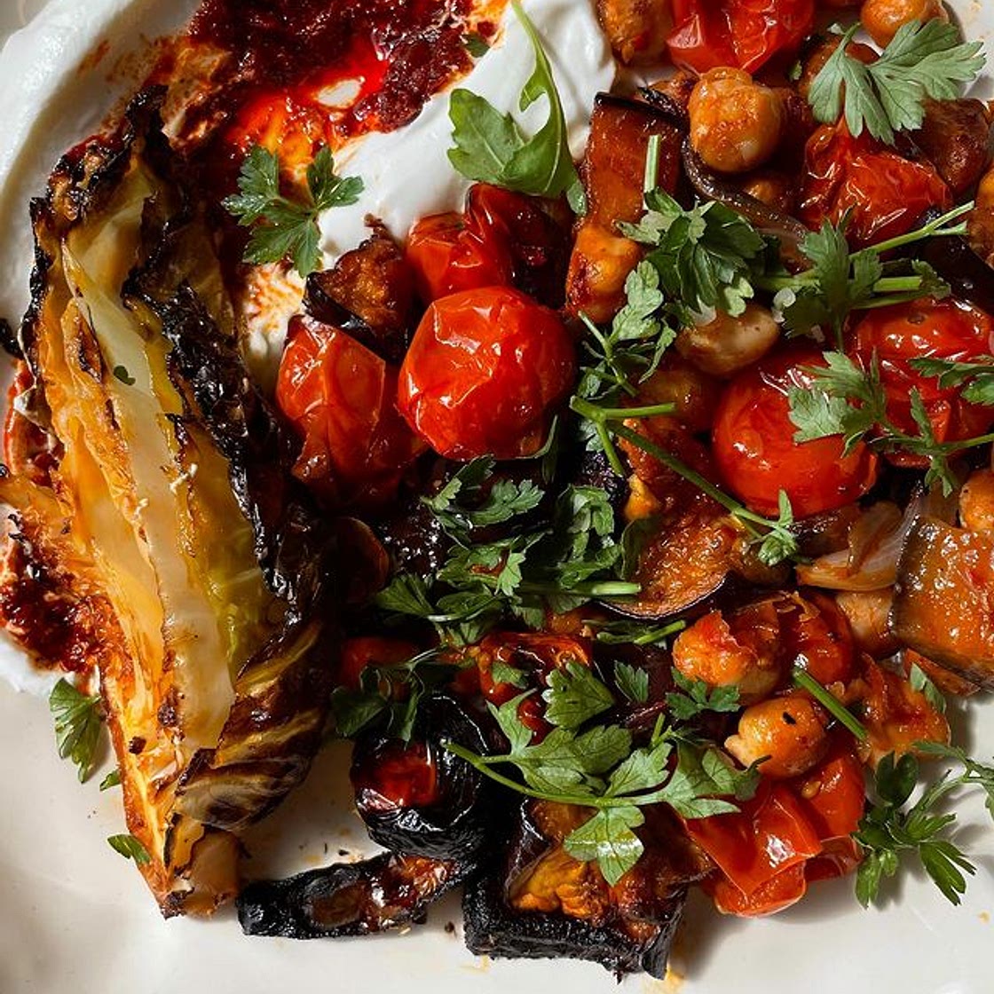 Harissa traybake
