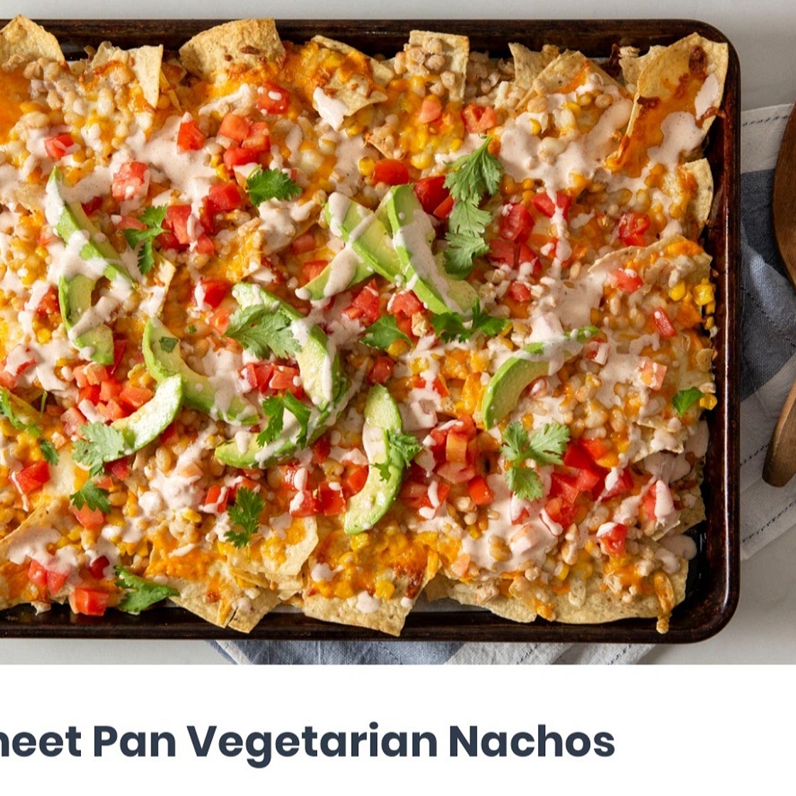 Sheet Pan Vegetarian Nachos