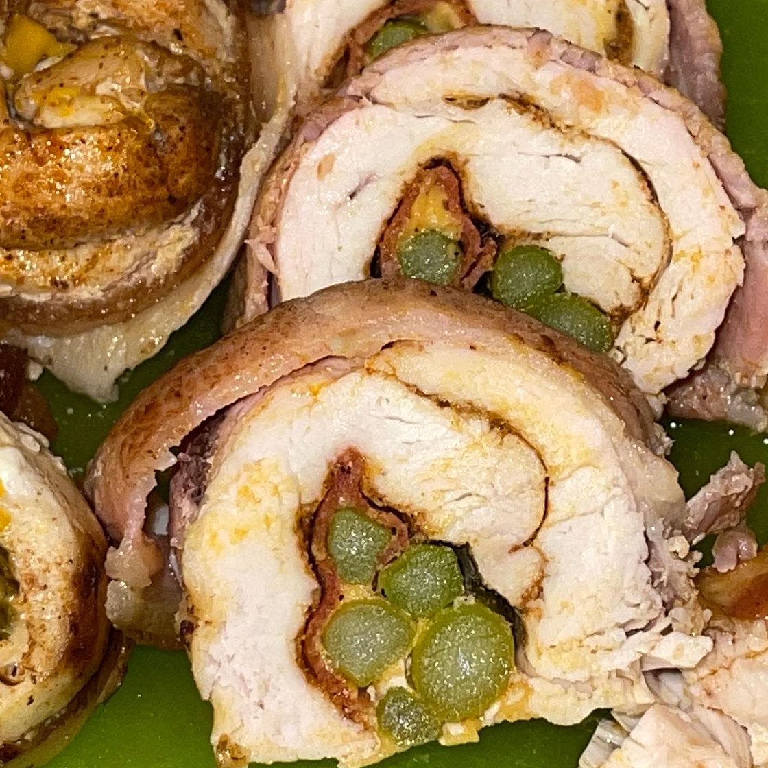 Stuffed Chicken Breast Wrapped in Bacon