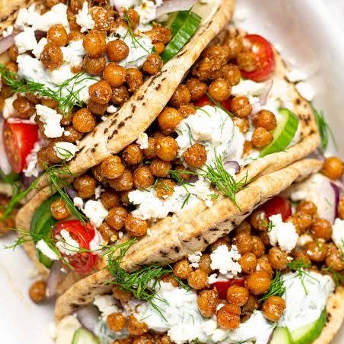 Spiced Chickpea Gyros