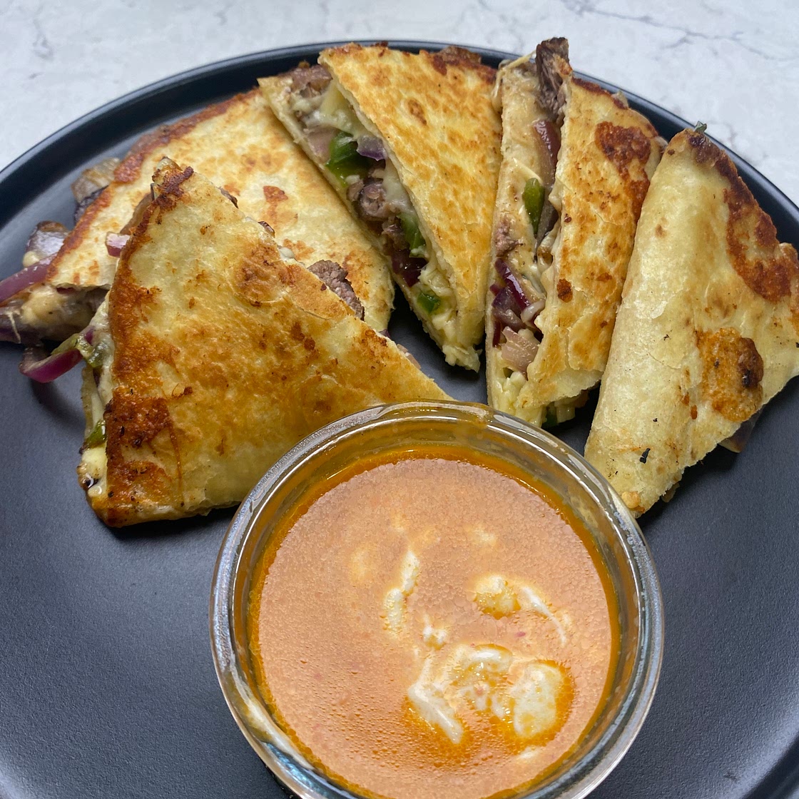 Chipotles Viral Steak Quesadilla with Vinaigrette at home!!!