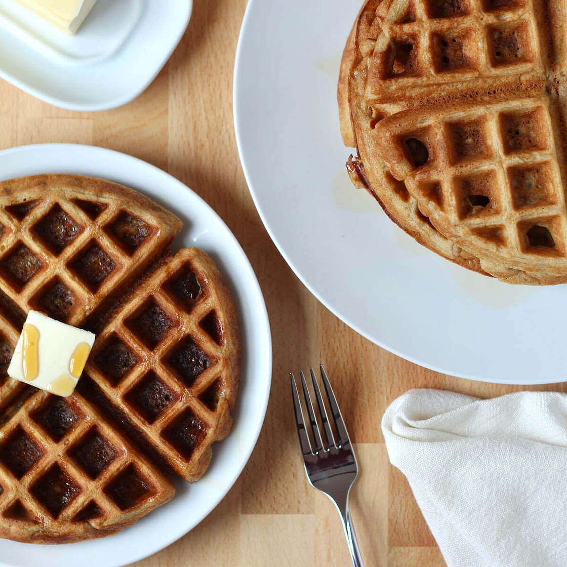 Buttermilk Oat Flour Waffles