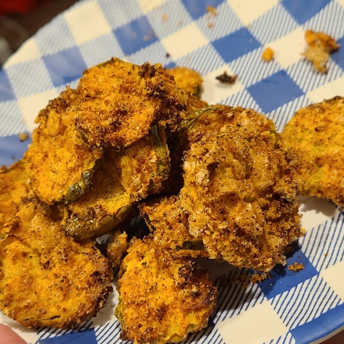 Keto Air Fryer Fried Pickles (Paleo, Whole30)