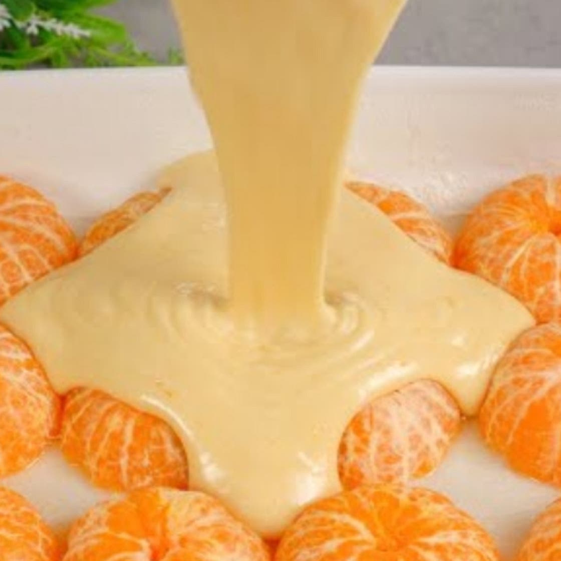 Pastel mandarina