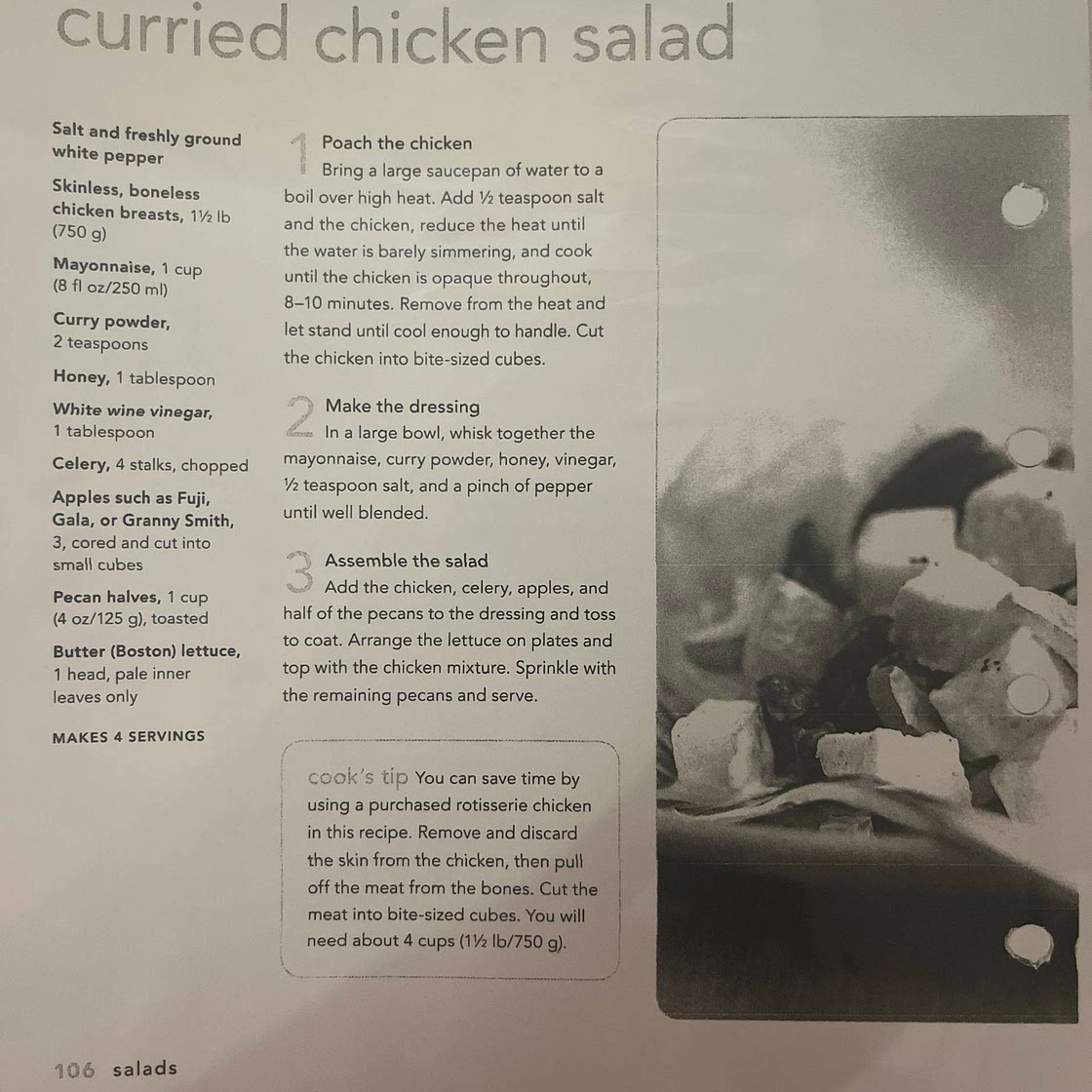 Curry Chicken Apple Salad
