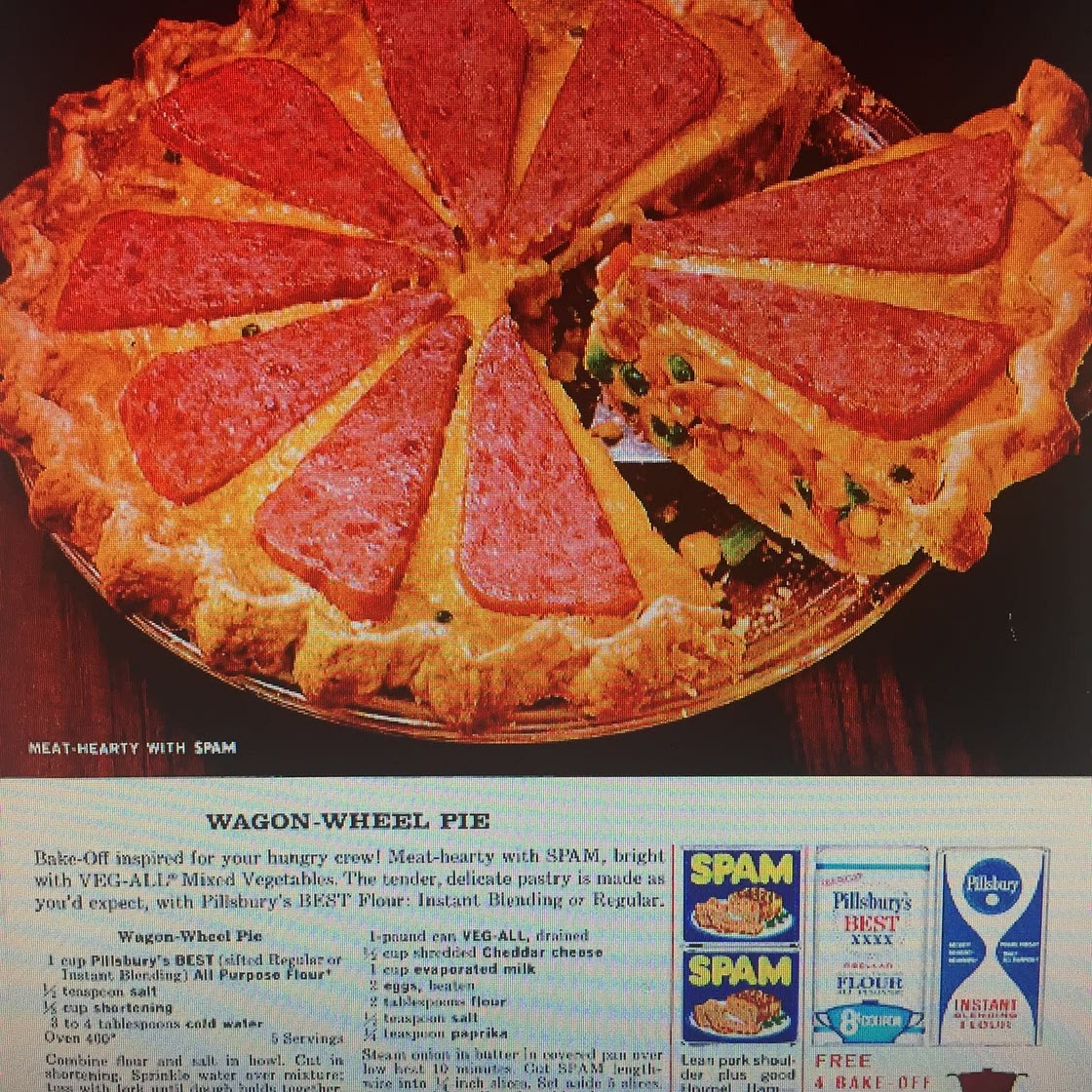 Spam meat pie
