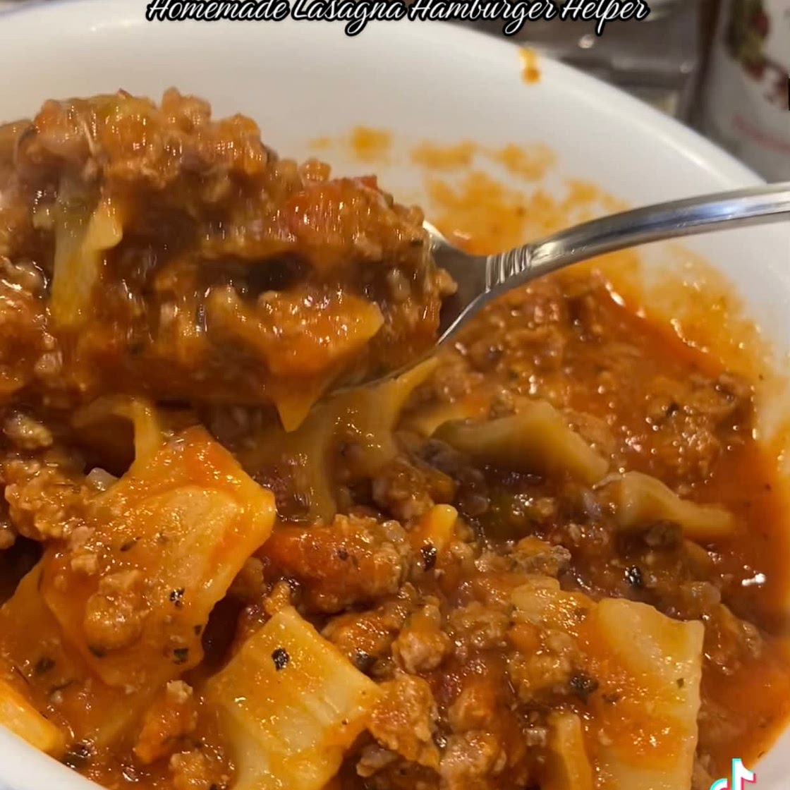 Homemade Lasagna Hamburger Helper