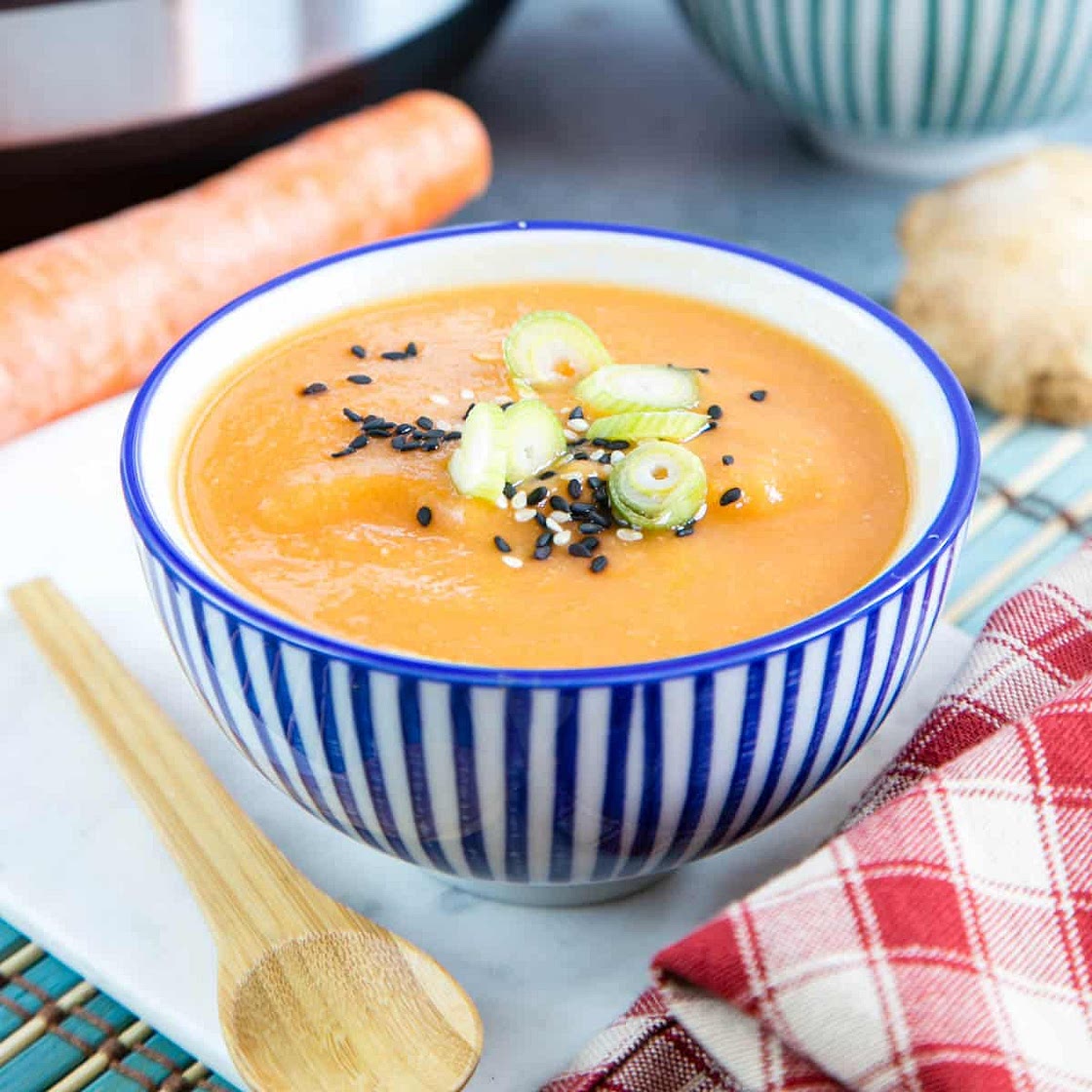 Pressure Cooker Easy Carrot and Lentil Soup – Dump & Start
