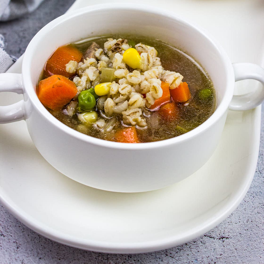 Homemade Beef & Barley Soup