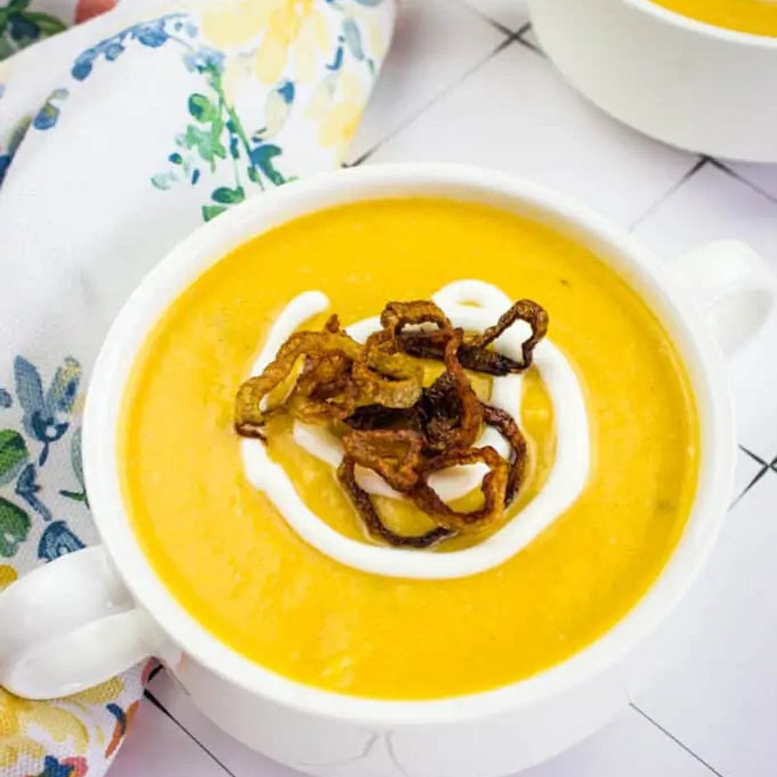 Cauliflower and Sweet Potato Soup