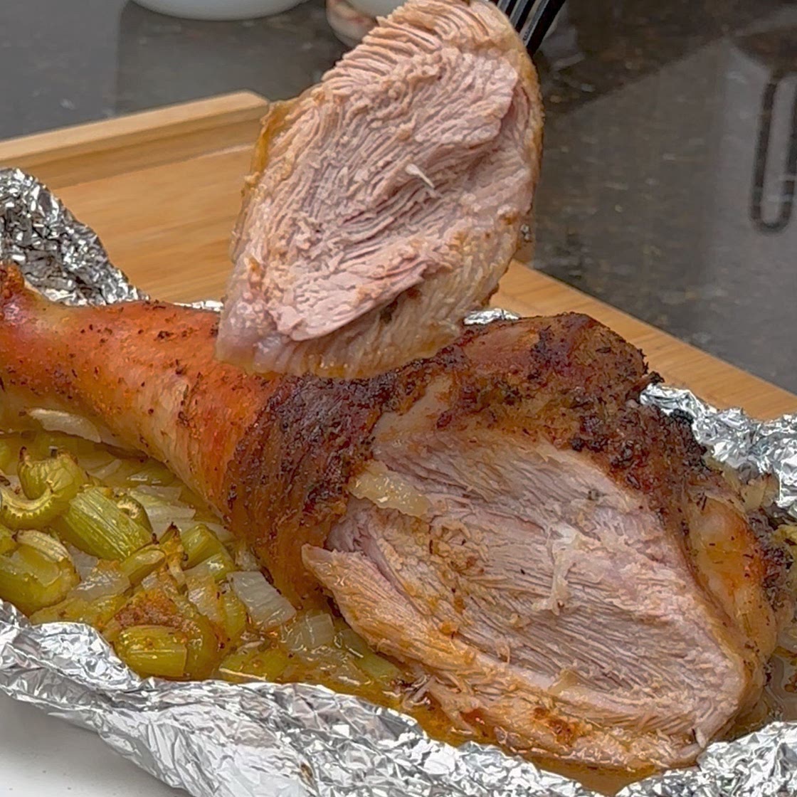 Air Fryer Roasted Turkey Leg
