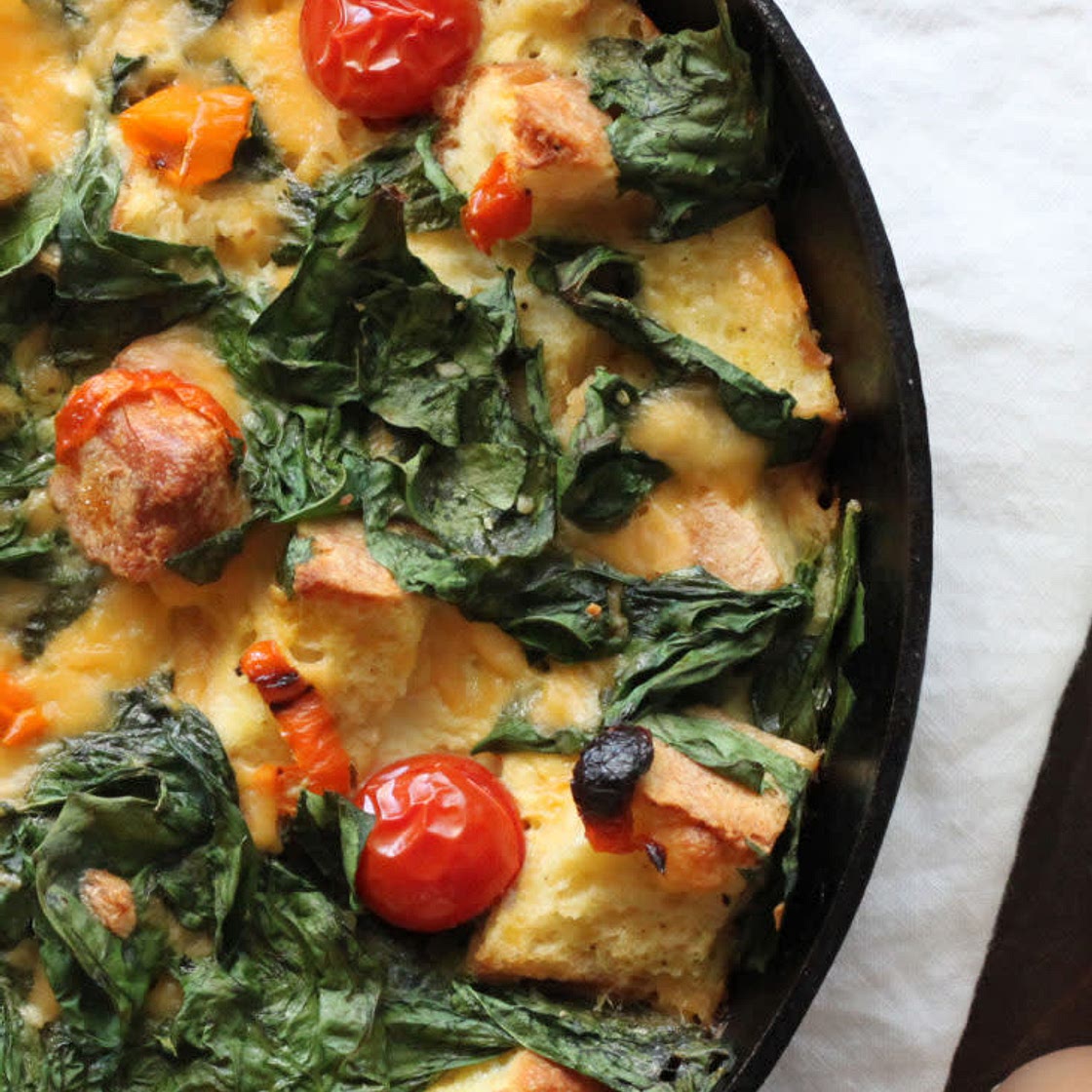 Cheese and Vegetable Strata