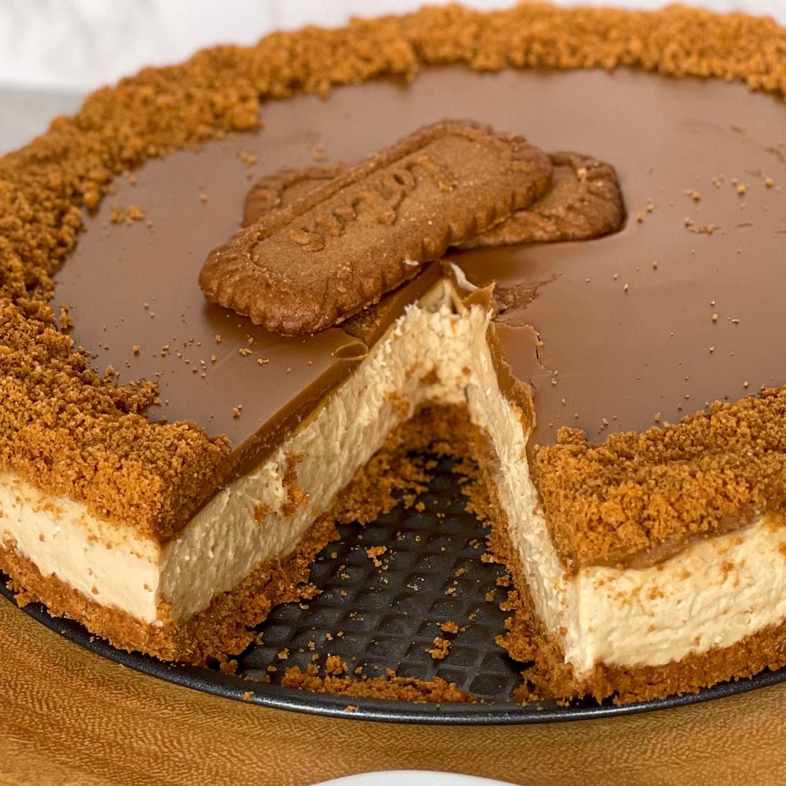 No bake lotus biscoff cheesecake