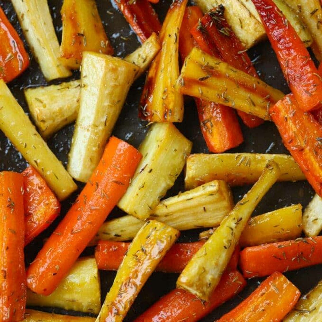 HONEY ROASTED CARROTS AND PARSNIPS