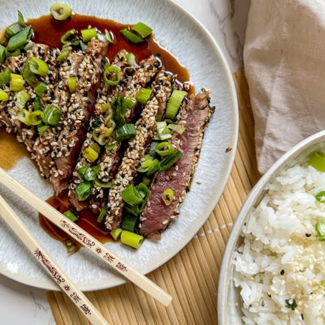 Teryiaki seared tuna