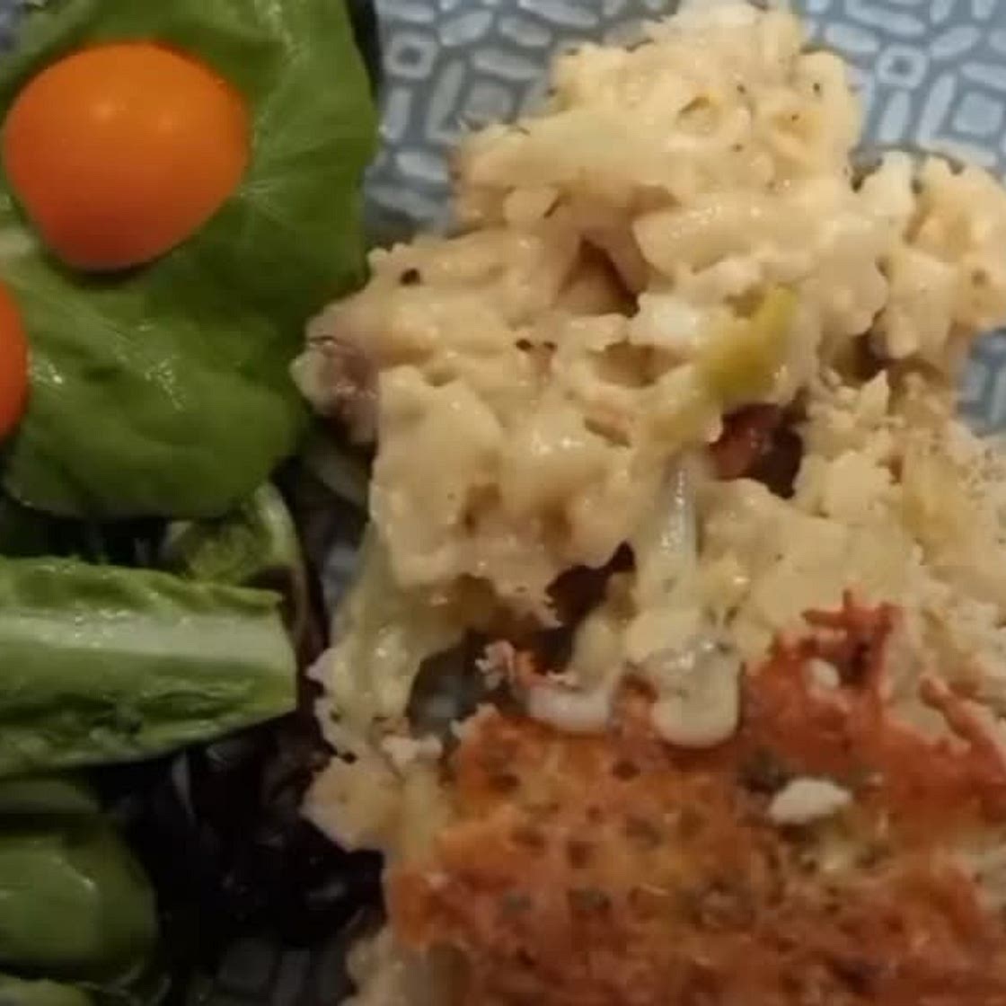 Chorizo,steak and cauliflower mac and cheese