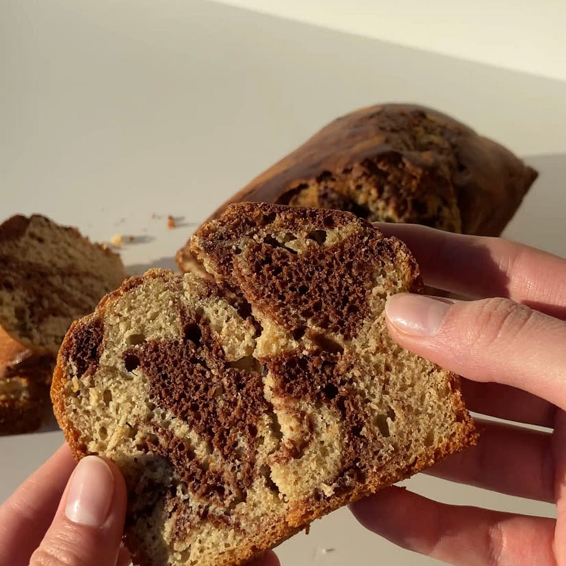 Marbled bananabread 