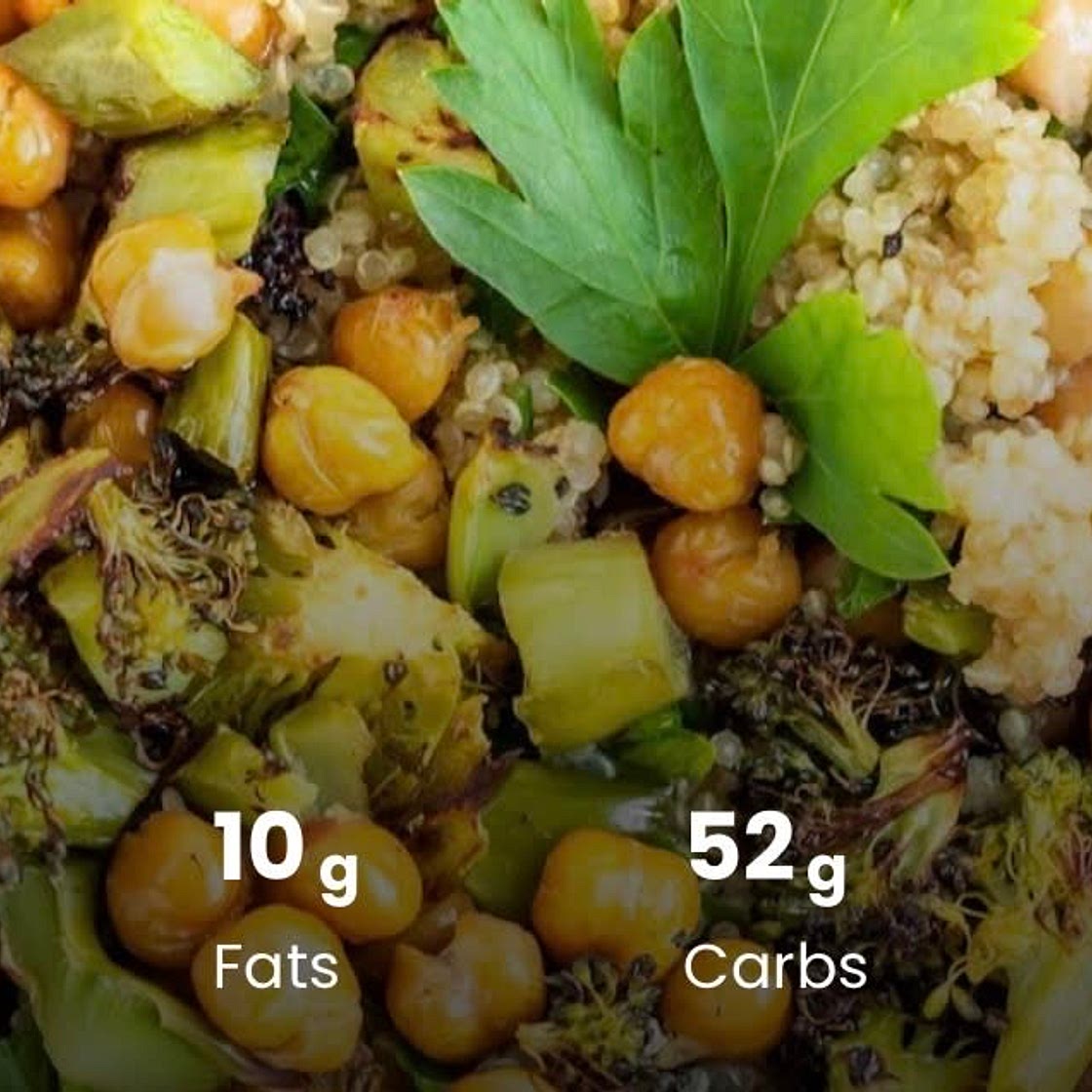 Chickpeas, Quinoa and Mixed Vegetables (Df, Gf, Vf)