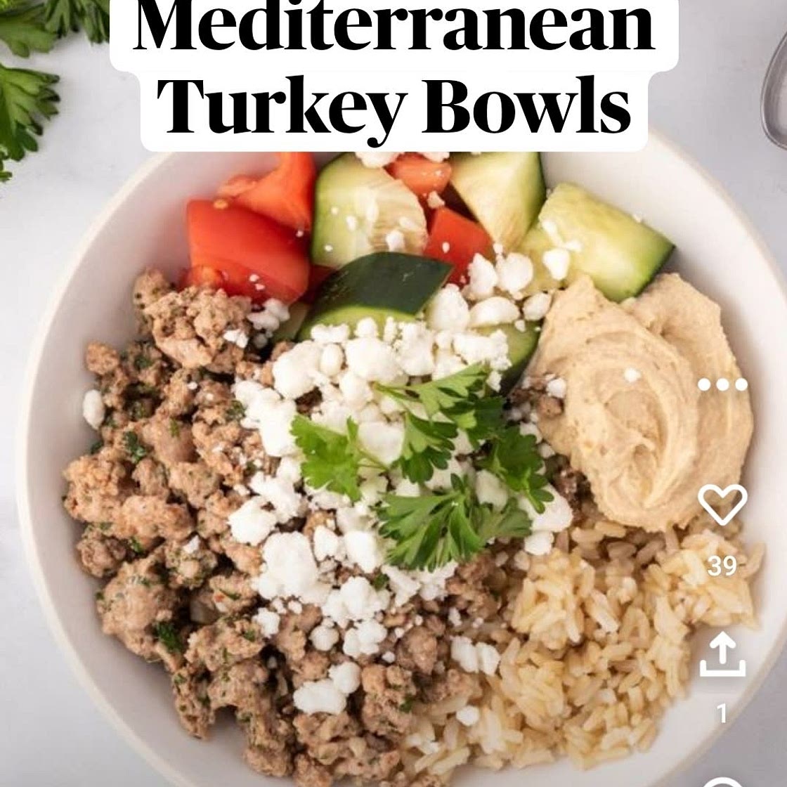 15 Minute Mediterranean Turkey Bowls