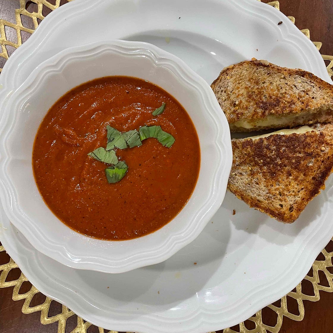 Roasted Tomato Red Pepper Soup