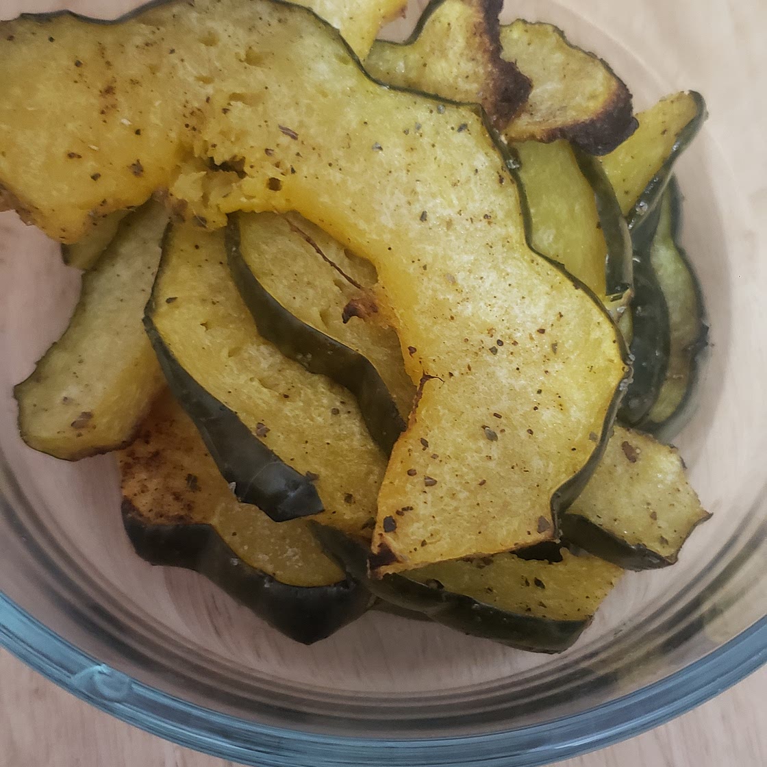 Roasted Acorn Squash Slices