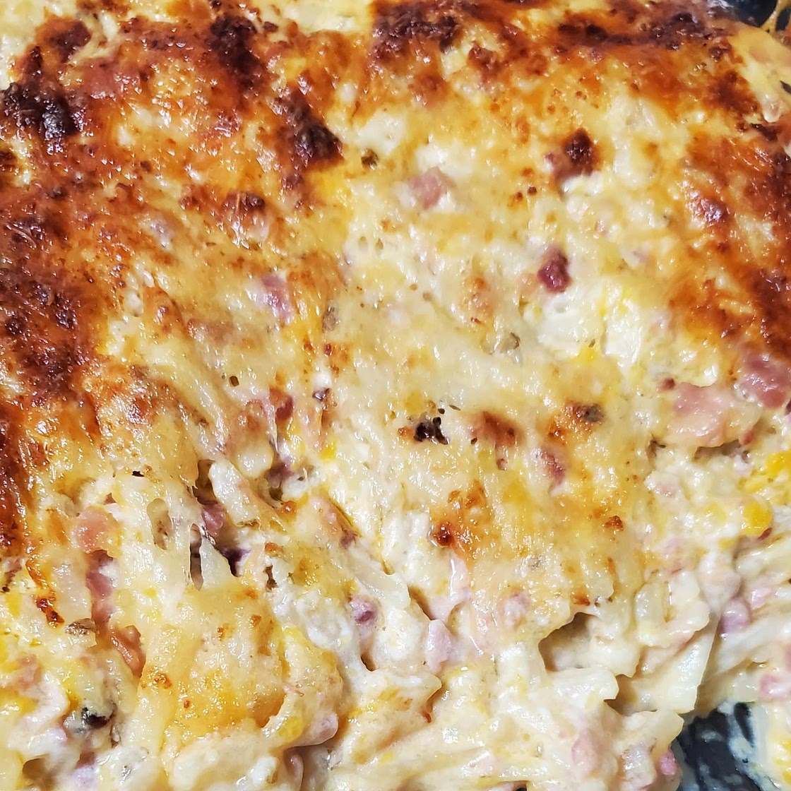 Ham and Cheese Hash Brown Casserole