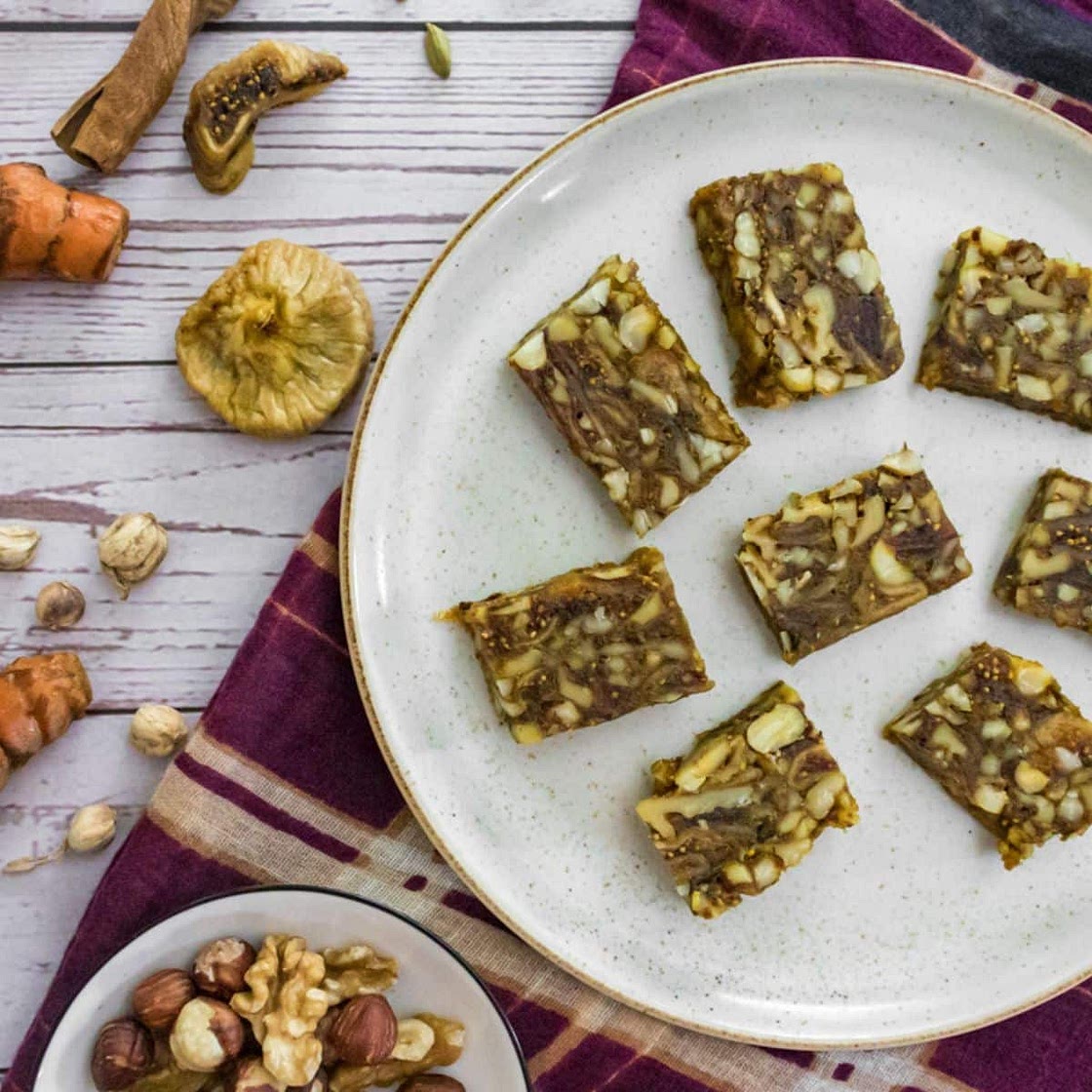 Anjeer Barfi {Indian Spiced Fig Dessert}