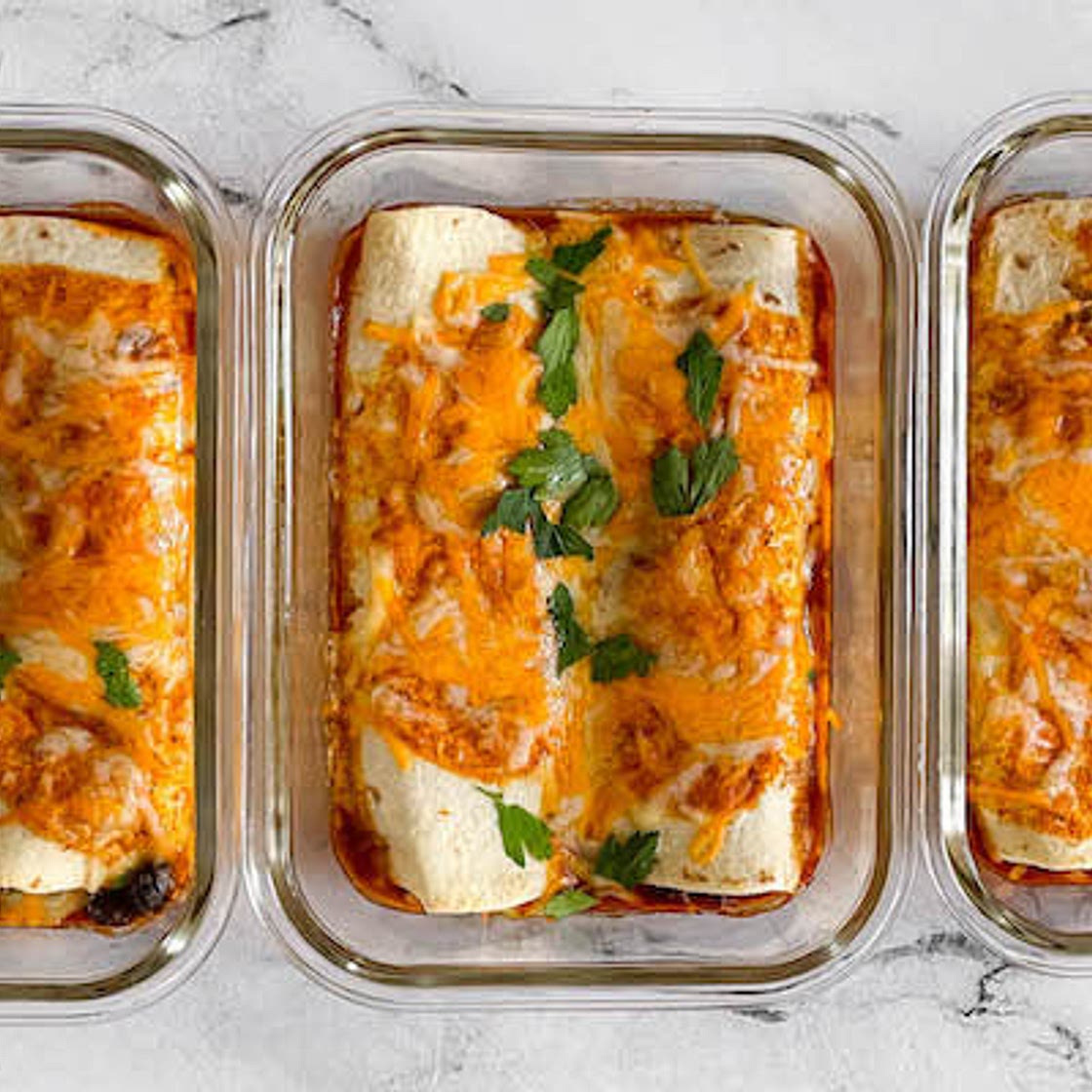 WWL - Black Bean and Spinach Enchiladas