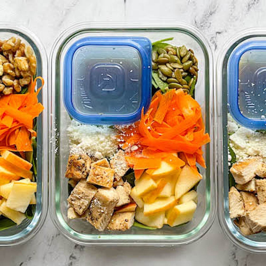 WWL Crunchy Apple, Chicken and Carrot Salad
