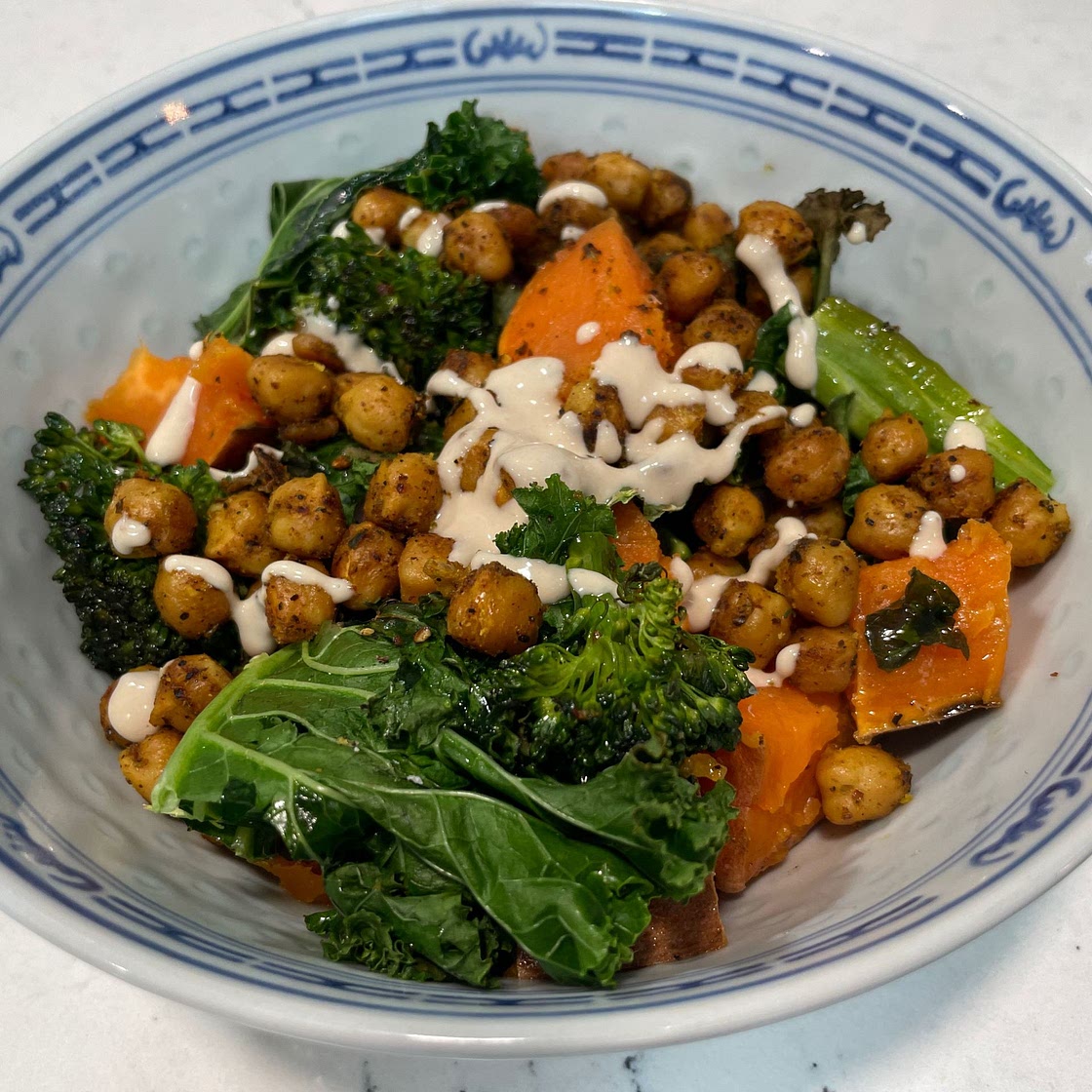 Sweet Potato Chickpea Buddha Bowl