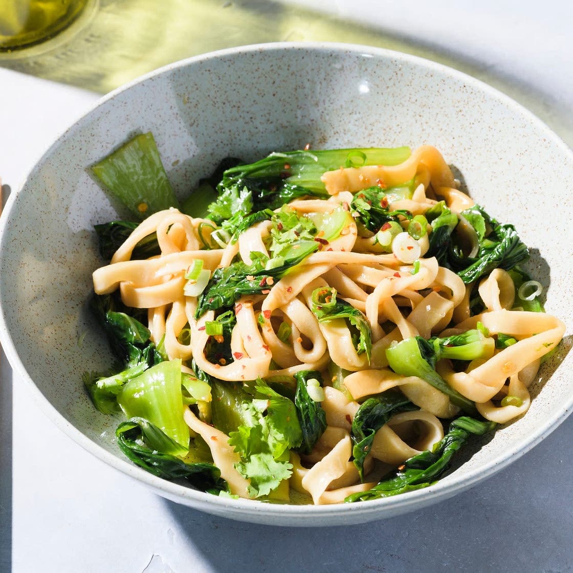 Hot Noodles W/ Bok Choy