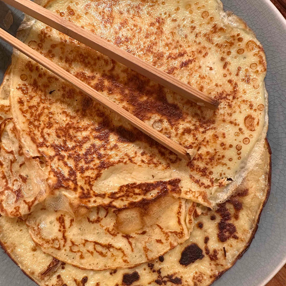 Thin pancakes