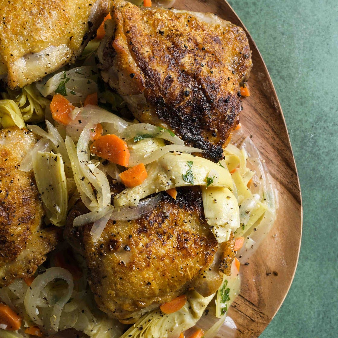 Chicken w/ Artichokes & Lemon