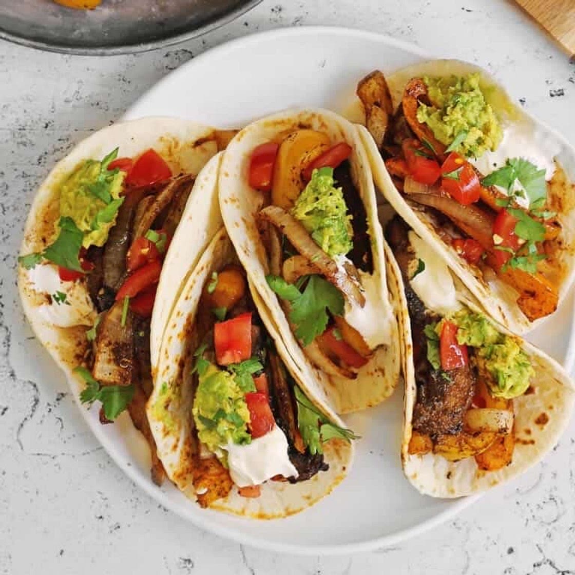 Sheet pan vegetarian fajitas