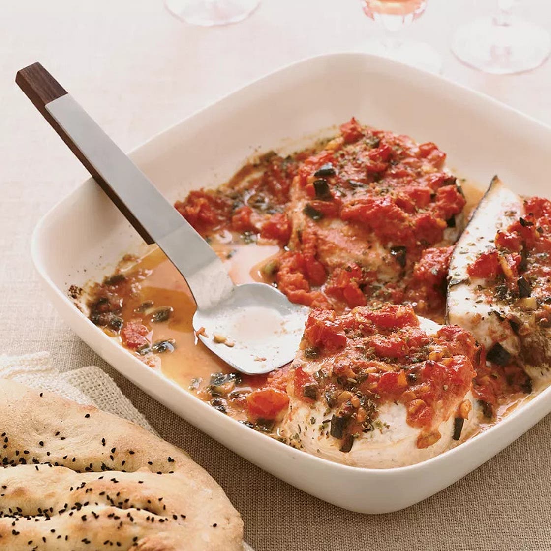 Swordfish in Creamy Tomato Sauce