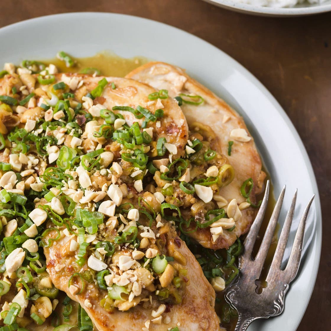 Cutlets w/ Garlic, Chilies & Peanuts