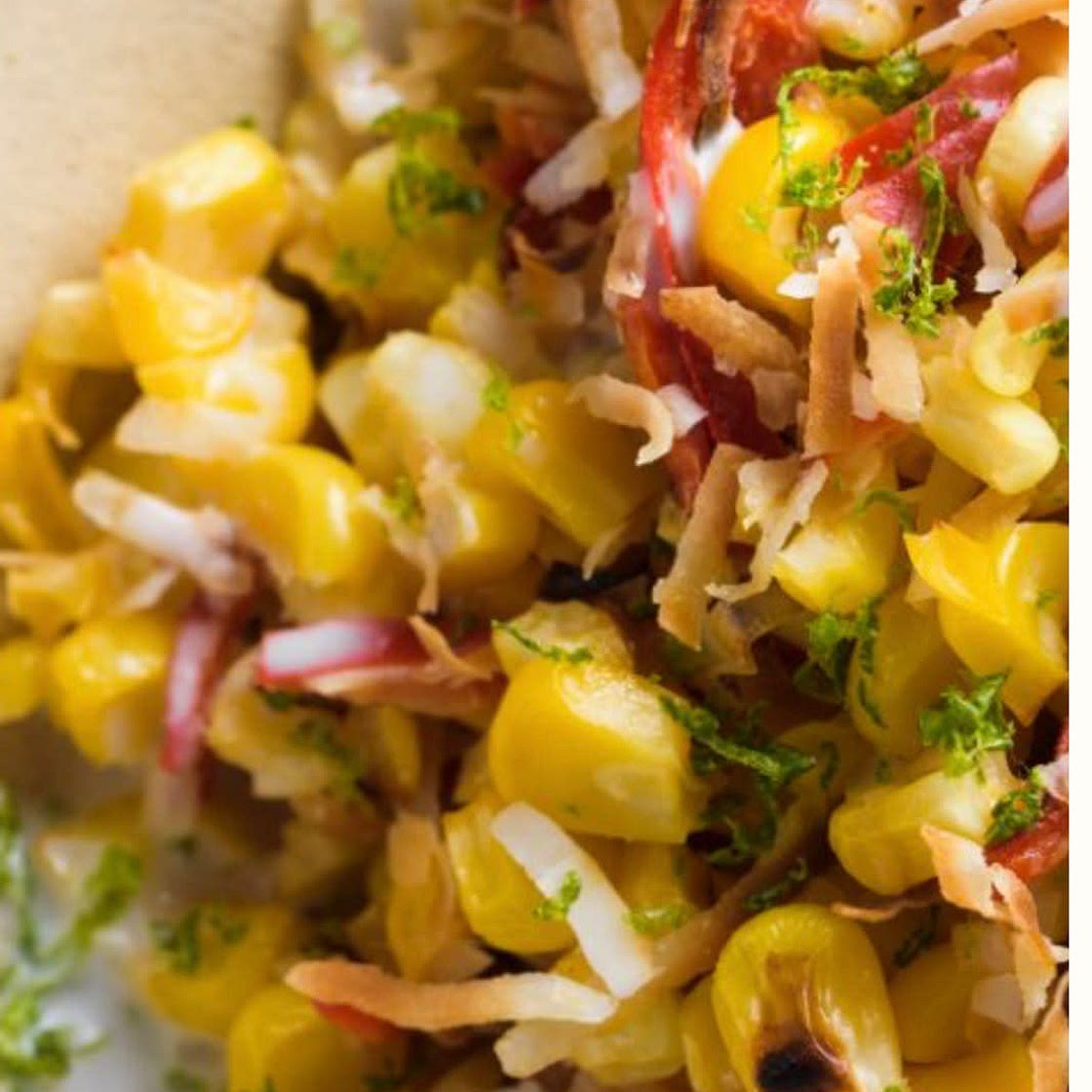 Charred Corn w/ Coconut, Lime & Chilies