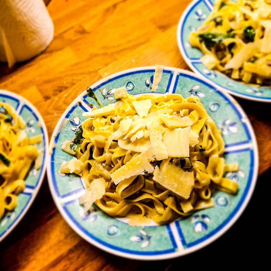 Creamy Spinach Mushroom Pasta 