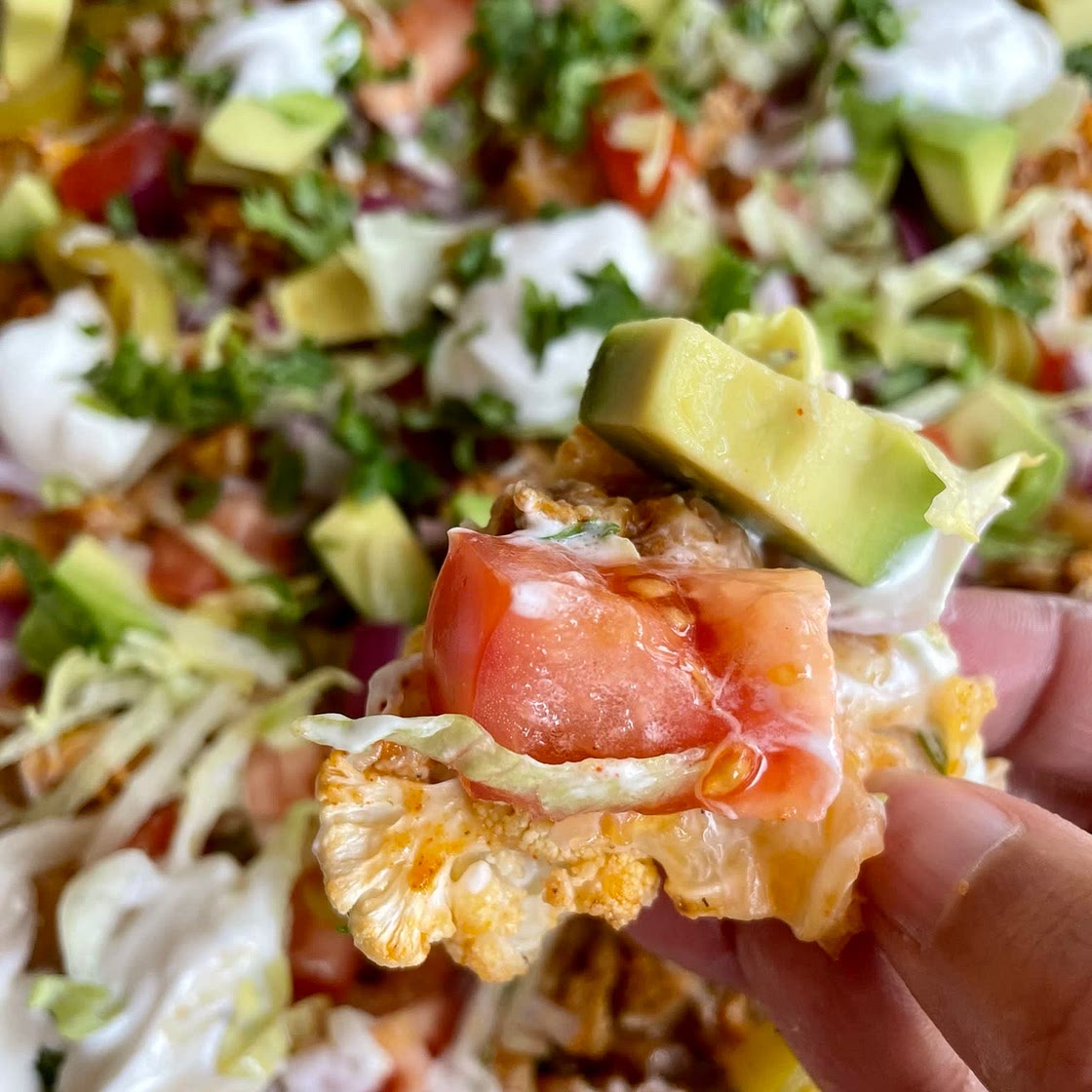 Cauliflower nachos 