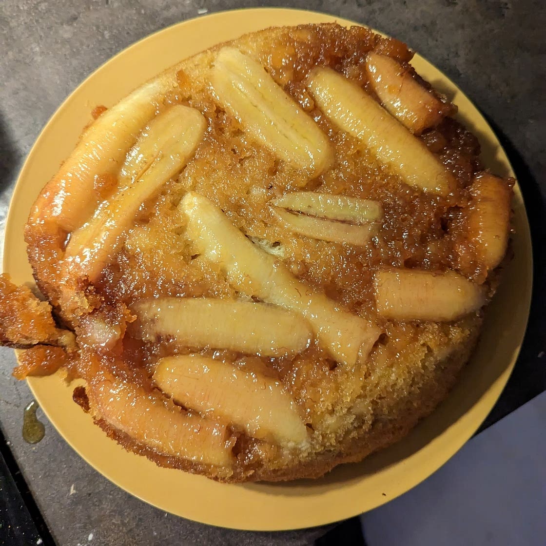 Banana tray bake